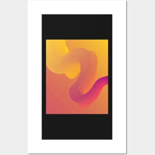 Colorful Abstract Line Posters and Art